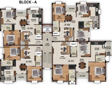 Project Image of 349.5 - 885.55 Sq.ft 2 BHK Apartment for buy in Optima Diamond