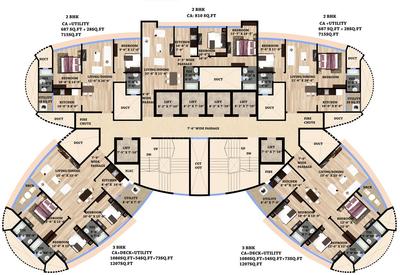 Project Image of 269.0 - 1159.0 Sq.ft 1 BHK Apartment for buy in HPA Alena Residency Commercial
