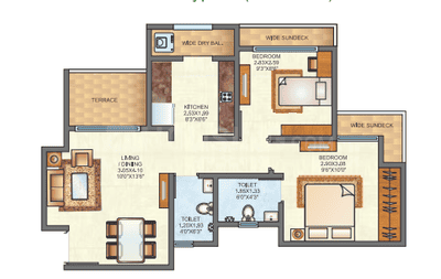 Project Image of 0.0 - 370.0 Sq.ft 1 BHK Apartment for buy in Raunak City Sector IV D4