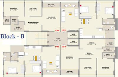 Project Image of 1359.0 - 2124.0 Sq.ft 2 BHK Apartment for buy in Netra Heights