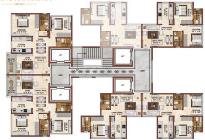 Project Image of 414.0 - 725.0 Sq.ft 1 BHK Apartment for buy in Manisha Chandraprabha