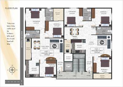 Project Image of 1010.0 - 1445.0 Sq.ft 2 BHK Apartment for buy in SR Silverline