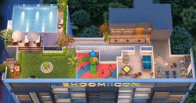 Project Image of 551.54 - 572.42 Sq.ft 2 BHK Apartment for buy in Fornax Bhoomi Icon Wing B