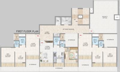 Project Image of 181.0 - 290.0 Sq.ft 1 RK Apartment for buy in Aramus Residency