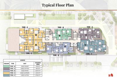 Project Image of 1578.0 - 2732.0 Sq.ft 3 BHK Apartment for buy in Prestige Camden Gardens