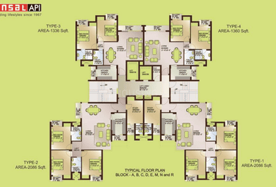 Project Image of 1295.0 - 3415.0 Sq.ft 2 BHK Apartment for buy in Ansal Celebrity Meadows