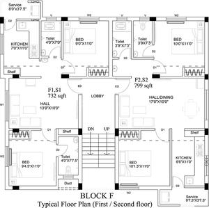 Project Image of 679.0 - 1153.0 Sq.ft 2 BHK Apartment for buy in Ruby Star City