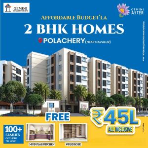 Project Image of 504.0 - 600.0 Sq.ft 2 BHK Apartment for buy in Arboretum Gemini Aster