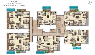 Project Image of 1874.97 - 2879.88 Sq.ft 3 BHK Apartment for buy in Fortune Water Front