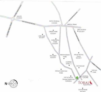 Ramdut Builders Toral Apartment Phase 2 Location Plan 1