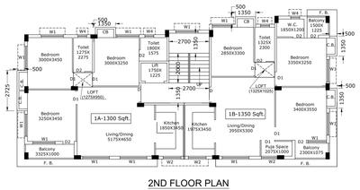 Bakul Binayak 3 Bakul Binayak 3 Cluster Plan for 2nd Floor 1