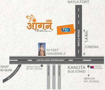 Project Image of 268.0 - 429.0 Sq.ft 1 BHK Apartment for buy in UDB Aangan