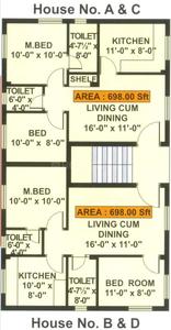 Project Image of 698.0 - 1079.0 Sq.ft 2 BHK Apartment for buy in Ramani Mayuri Phase III