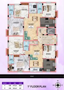 Project Image of 739.0 - 1166.0 Sq.ft 2 BHK Apartment for buy in Bharathi BC Vaibhav