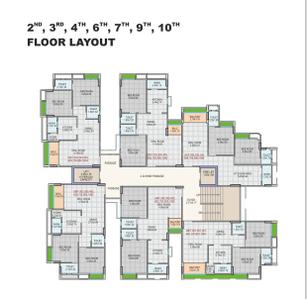 Project Image of 622.58 - 665.32 Sq.ft 2 BHK Apartment for buy in Sns Priide