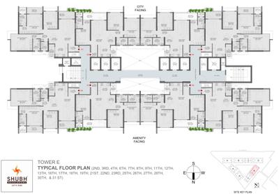 Project Image of 1106.0 - 3220.0 Sq.ft 3 BHK Apartment for buy in Shubh VEDA Tower E F G and Block 8