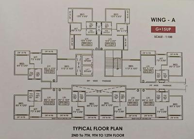 Project Image of 295.58 - 331.74 Sq.ft 1 BHK Apartment for buy in Sagar Palacia B Wing