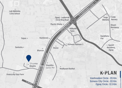 Project Image of 1665 Sq.ft 3 BHK Apartment / Flat for sale in Ognaj for Rs. 9151000