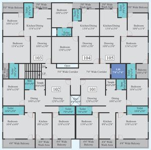Project Image of 1200.0 - 1500.0 Sq.ft 2 BHK Apartment for buy in Siddharth Towers 2