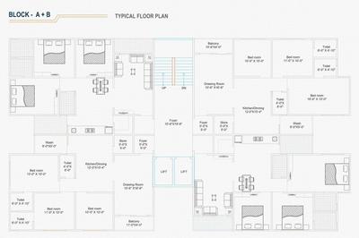 Project Image of 1100 Sq.ft 2 BHK Apartment / Flat for sale in Hanspura for Rs. 4500000