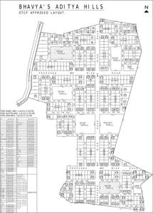 Bhavya Aditya Hills Layout Plan 1