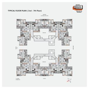 Project Image of 1028.0 - 1159.0 Sq.ft 2 BHK Apartment for buy in Rachana Ekaa 2
