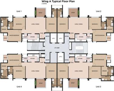 Project Image of 1181.0 - 1956.0 Sq.ft 3 BHK Apartment for buy in Mahindra Windchimes Phase 1