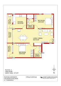 Project Image of 823.0 - 1684.0 Sq.ft 1 BHK Apartment for buy in Aashish A N Reddy Apartment