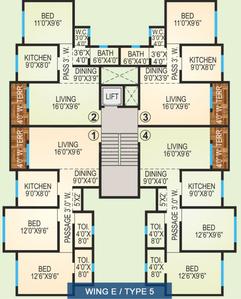 Project Image of 685.0 - 1265.0 Sq.ft 1 BHK Apartment for buy in Agarwal Vrindavan Township