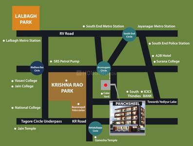 Rajarajeshware Panchsheel Enclave Location Plan 1