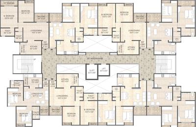 Project Image of 653.0 - 663.0 Sq.ft 2 BHK Apartment for buy in Mangalam Life Park