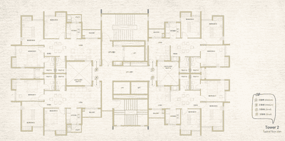 Project Image of 880.0 - 1460.0 Sq.ft 2 BHK Apartment for buy in DTC Sojon 