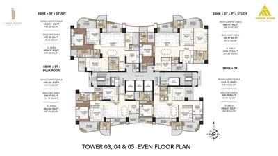 Project Image of 1722.9 - 4591.25 Sq.ft 3 BHK Apartment for buy in Venus Capital Heights