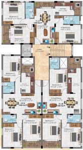Project Image of 0.0 - 1250.0 Sq.ft 3 BHK Apartment for buy in KCEE Champakam