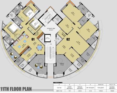 Project Image of 1024.0 - 1788.8 Sq.ft 1 BHK Apartment for buy in Kirti Crest Avenue