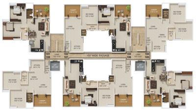 Project Image of 337.0 - 590.0 Sq.ft 1 BHK Apartment for buy in Horizon Akanksha Phase 1