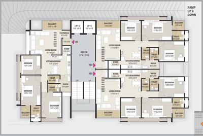 Project Image of 0.0 - 1908.0 Sq.ft 3 BHK Apartment for buy in Hiradhan Venus Apartments