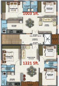 Project Image of 1003.0 - 1221.0 Sq.ft 2 BHK Apartment for buy in Maruthi Enclave