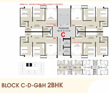 Project Image of 528.29 - 583.83 Sq.ft 2 BHK Apartment for buy in Rushikesh Vaishnodevi Residency