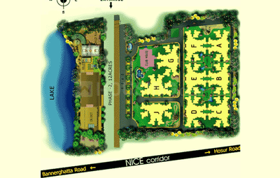 Project Image of 1150 Sq.ft 2 BHK Apartment / Flat for sale in Tejaswini Nagar for Rs. 9500000