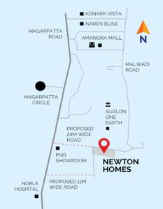 Project Image of 941.0 - 1014.0 Sq.ft 2.5 BHK Apartment for buy in Ravima Newton Homes Hadapsar Near Runwal Seagull Phase I
