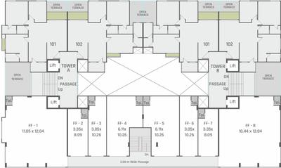 Project Image of 1005.67 - 1037.86 Sq.ft 3 BHK Apartment for buy in Shreeji Tirth Lifespace