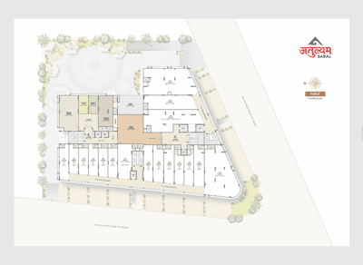 Project Image of 1131.18 - 1626.0 Sq.ft 3 BHK Apartment for buy in Shubh Atulyam Saral