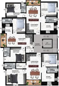 Project Image of 780.0 - 1285.0 Sq.ft 2 BHK Apartment for buy in Viva Valter