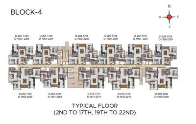 Project Image of 1109.0 - 1636.0 Sq.ft 2 BHK Apartment for buy in Casagrand Highcity