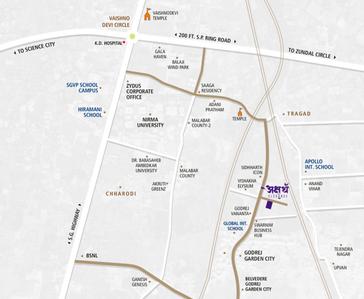 Project Image of 1300 Sq.ft 2 BHK Apartment / Flat for sale in Tragad for Rs. 6000000