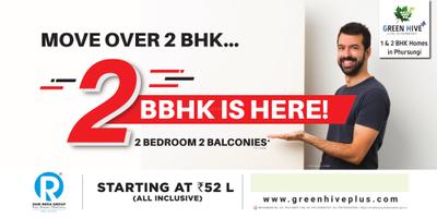 Project Image of 478.0 - 783.0 Sq.ft 1 BHK Apartment for buy in Ram Green Hive A C D E