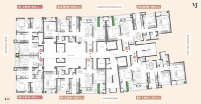 Project Image of 643.0 - 1604.0 Sq.ft 2 BHK Apartment for buy in VJ Pratik Nagar Palladio Kothrud Central