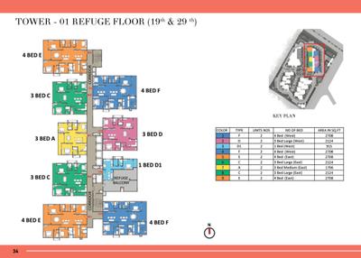 Project Image of 1796.0 - 2708.0 Sq.ft 3 BHK Apartment for buy in Prestige Beverly Hills