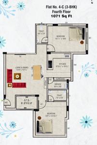 Project Image of 1071.0 - 1360.0 Sq.ft 2 BHK Apartment for buy in Minerva Vasantham